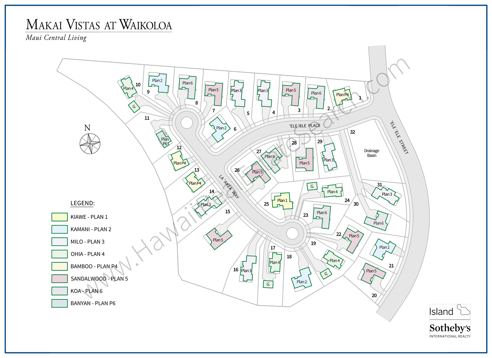 Makai Vistas at Waikoloa Map